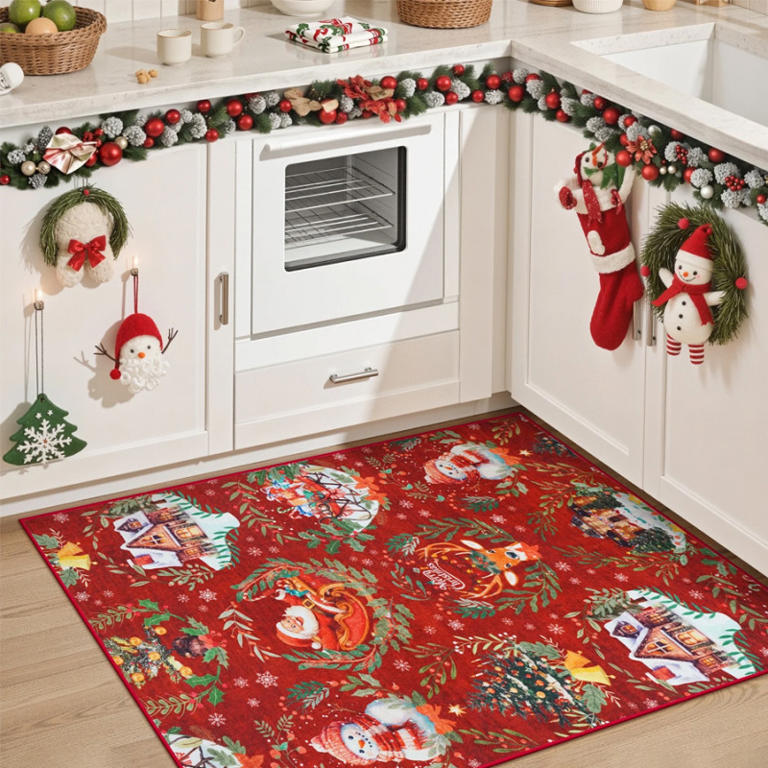 Walmart Has an 'Absolutely Beautiful' Holiday-Themed Area Rug on Sale ...