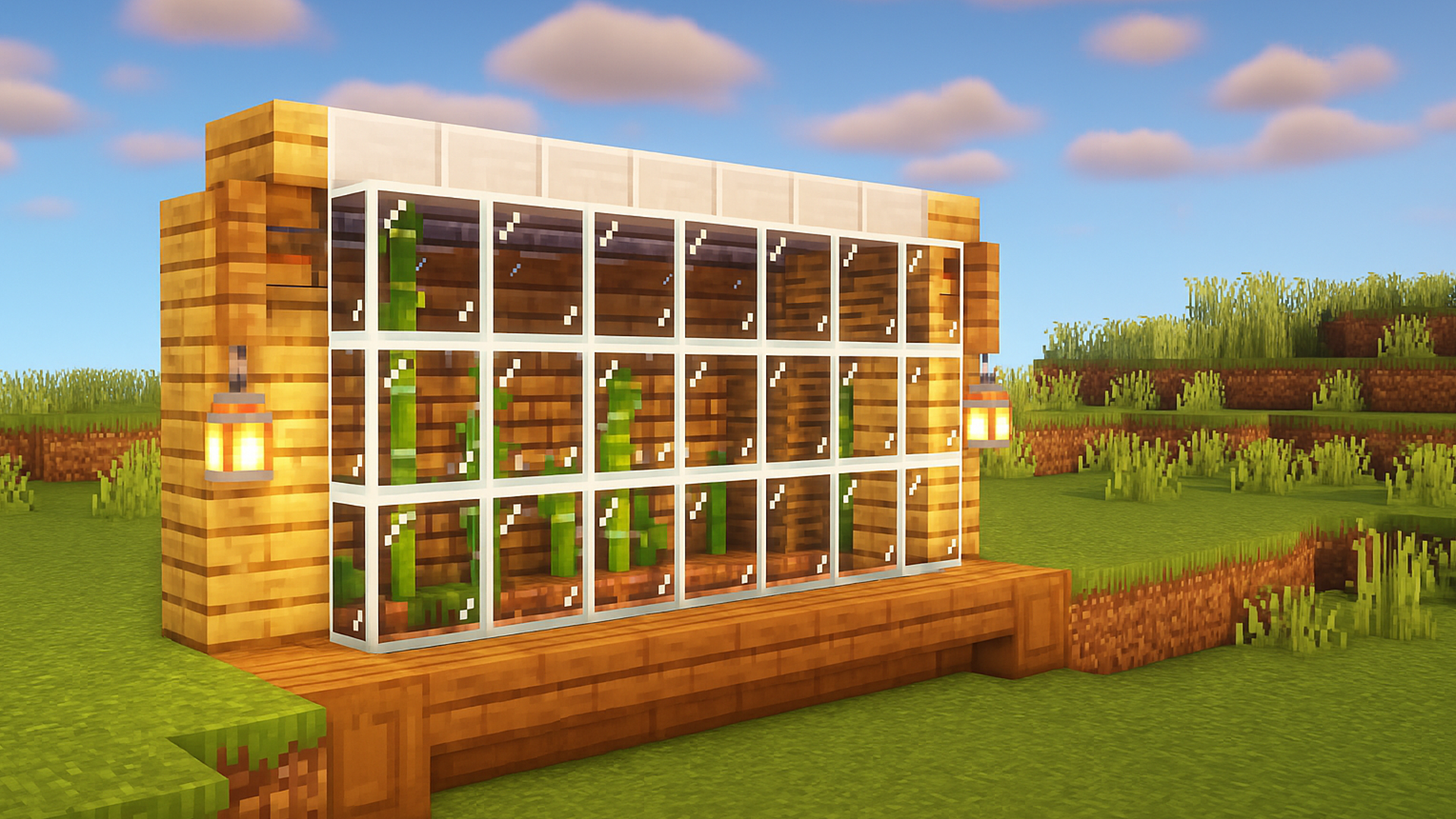How to Build a Bamboo Farm in Minecraft