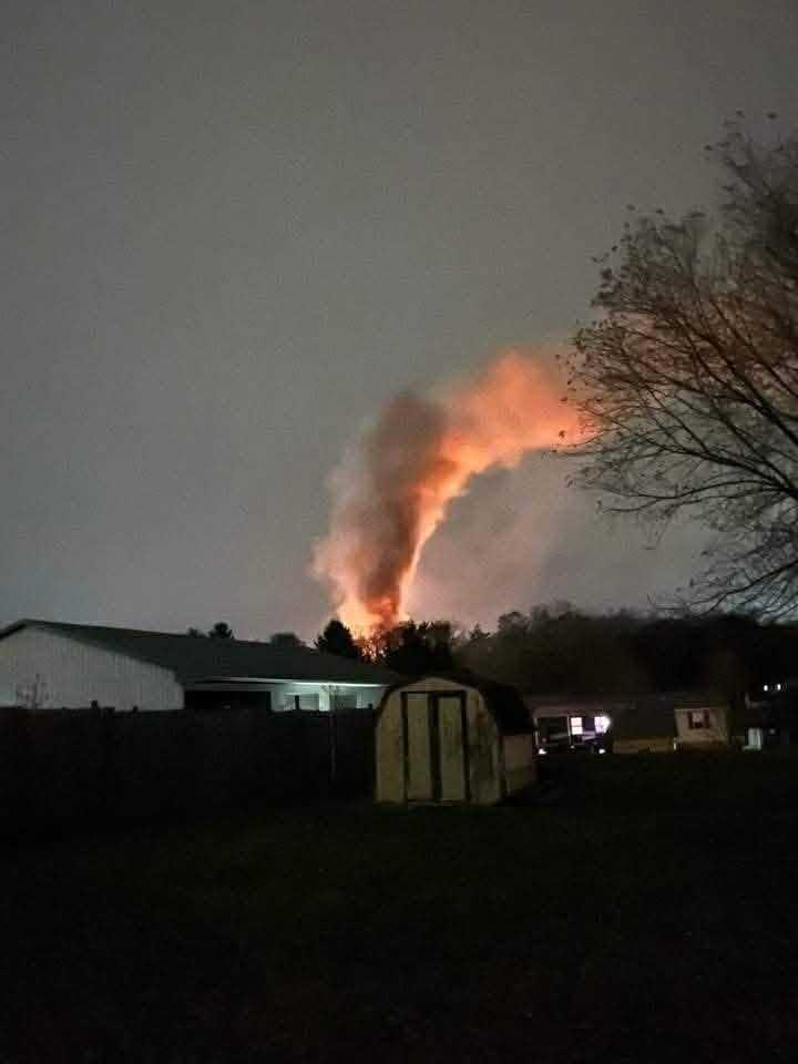 Crews battle fire at Franklin County lumber yard