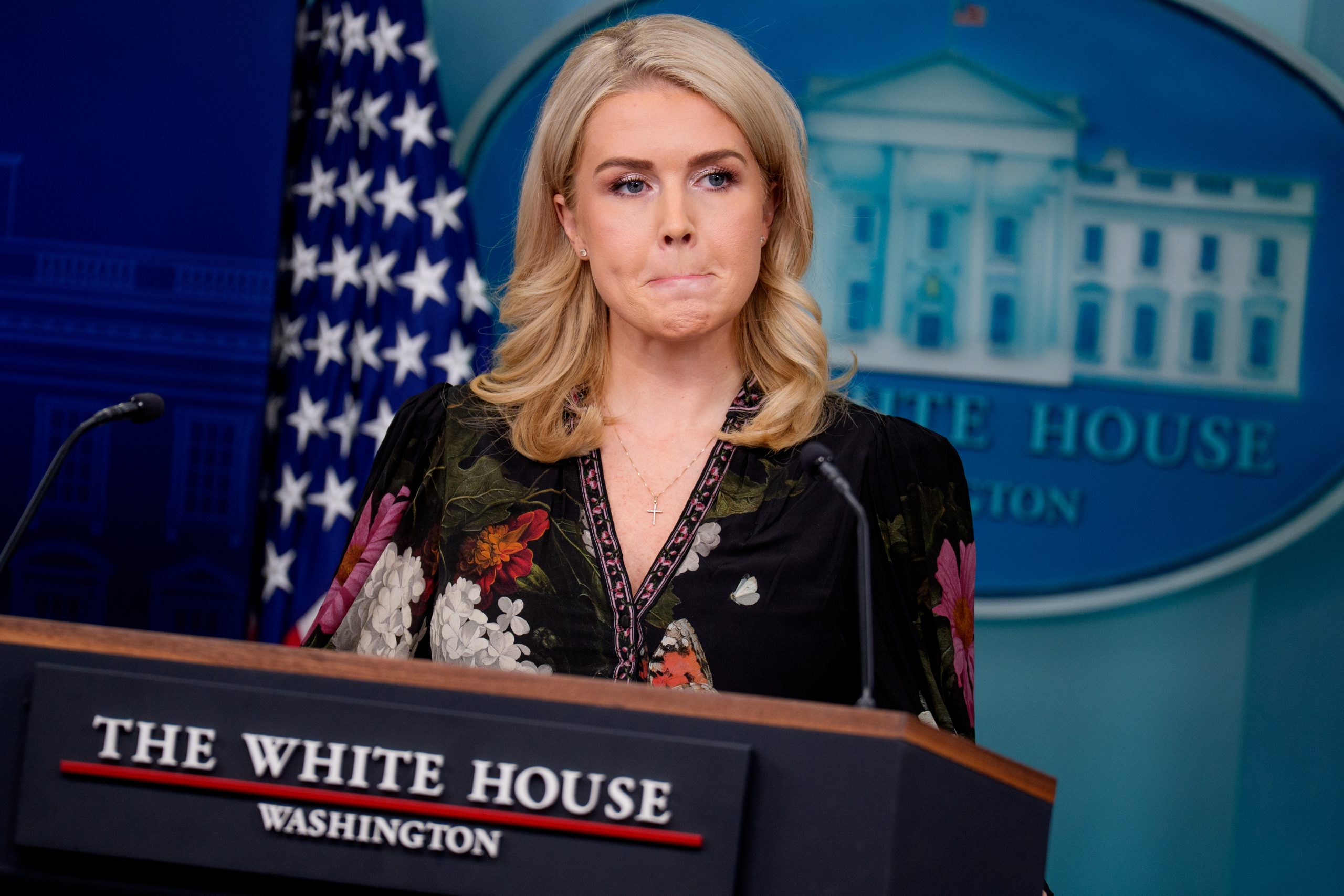 Trump under fire for 'disgusting' comment about Karoline Leavitt's lips