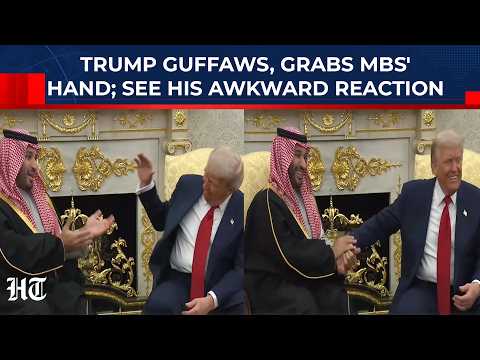 On Cam: Trump Makes MBS Awkward With 'Hand Grab' After Loud Laugh ...