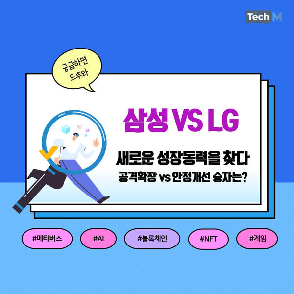 [카드뉴스] 삼성은 확장 vs LG는 고도화.. 변화의 갈림길에서 '다음 성장동력'을 찾다