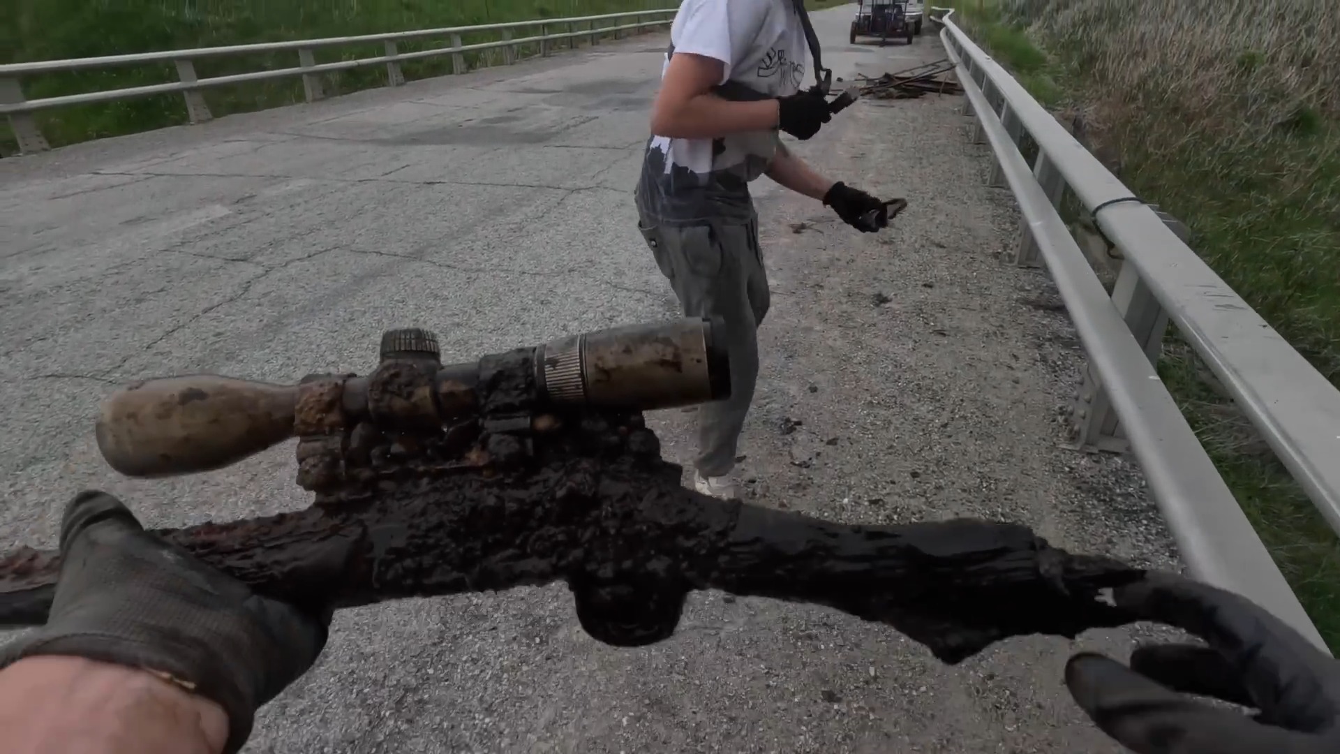 We think we found a criminal dumping area while magnet fishing