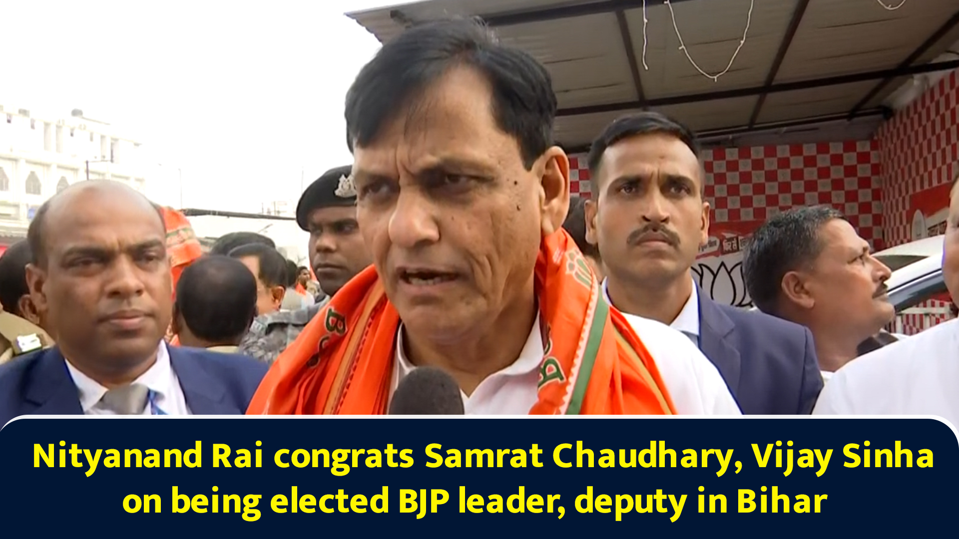 Nityanand Rai congrats Samrat Chaudhary, Vijay Sinha on being elected ...