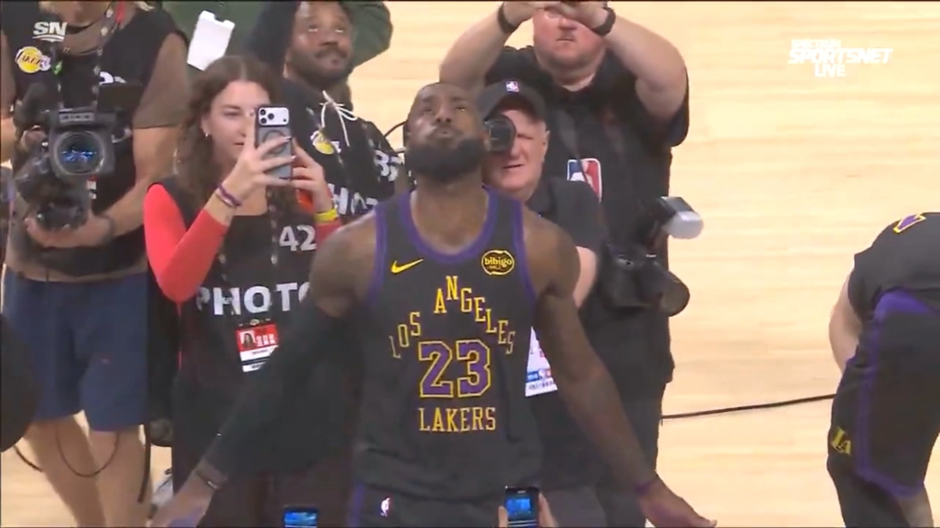 LeBron James returns to the court