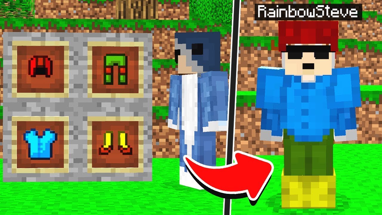 Creating Rainbow Steve’s armor made me invincible