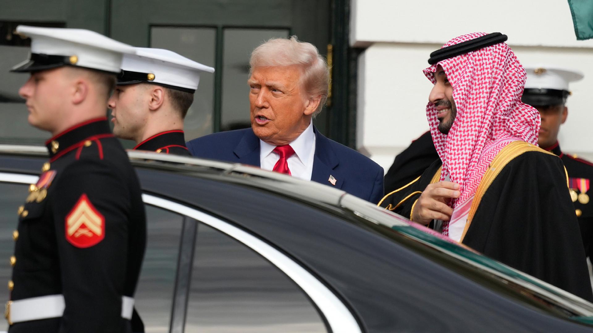 President Trump welcomes Saudi Crown Prince Mohammed bin Salman to the ...