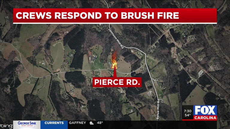 Overnight brush fire reported in Landrum