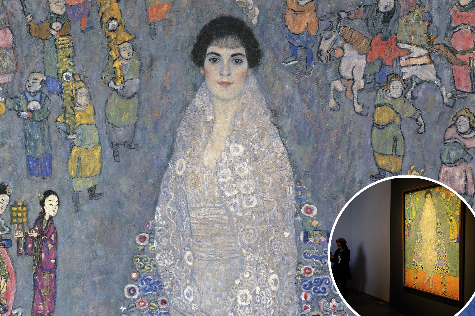 Gustav Klimt The Kiss Art Watch - Stunning Modern Masterpiece Wristwatch With Vivid Colors - View #2
