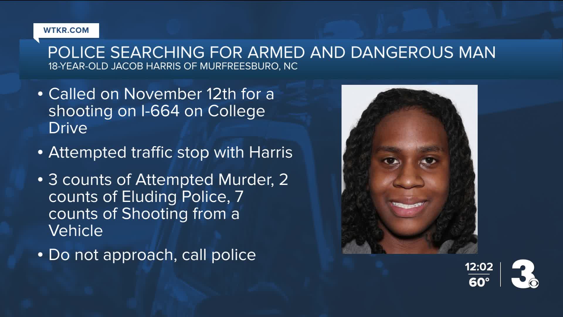Police looking for man accused of shooting at vehicle in Suffolk