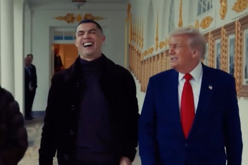 Cristiano Ronaldo exposes Donald Trump's true height in White House image