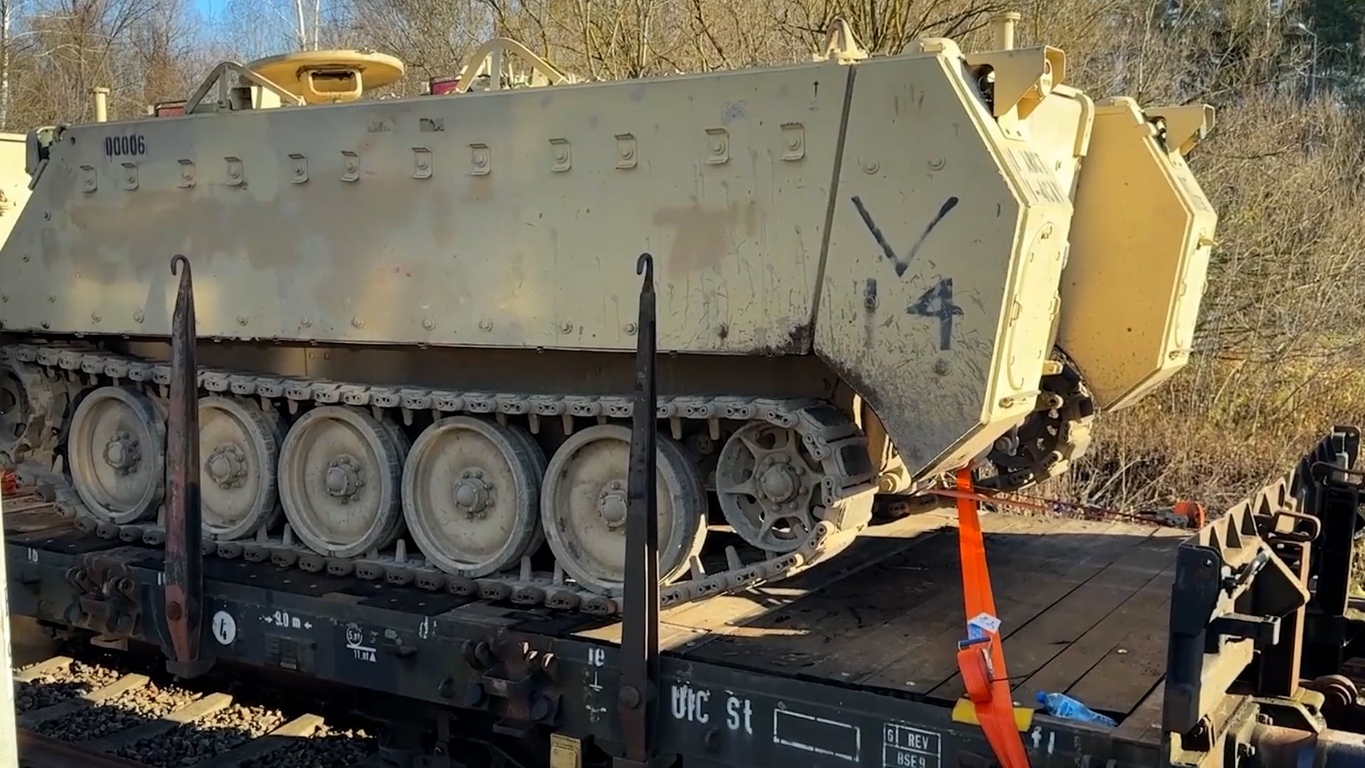 Poland's Military Rail Line: Strategic Transporter Of Armored Vehicles