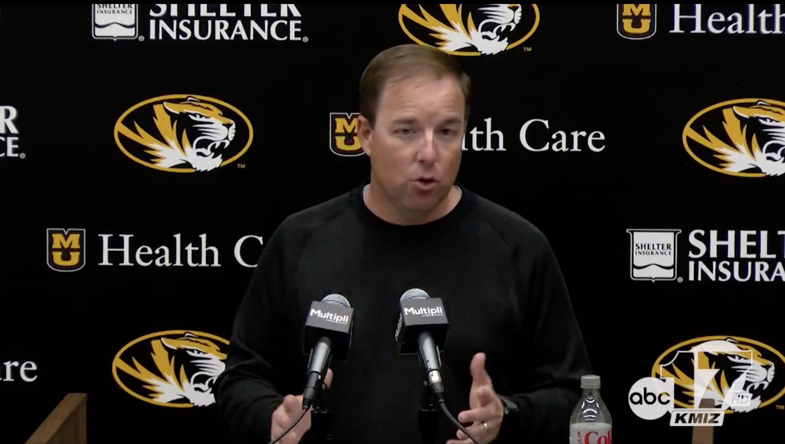 College football coach sounds off on job rumors