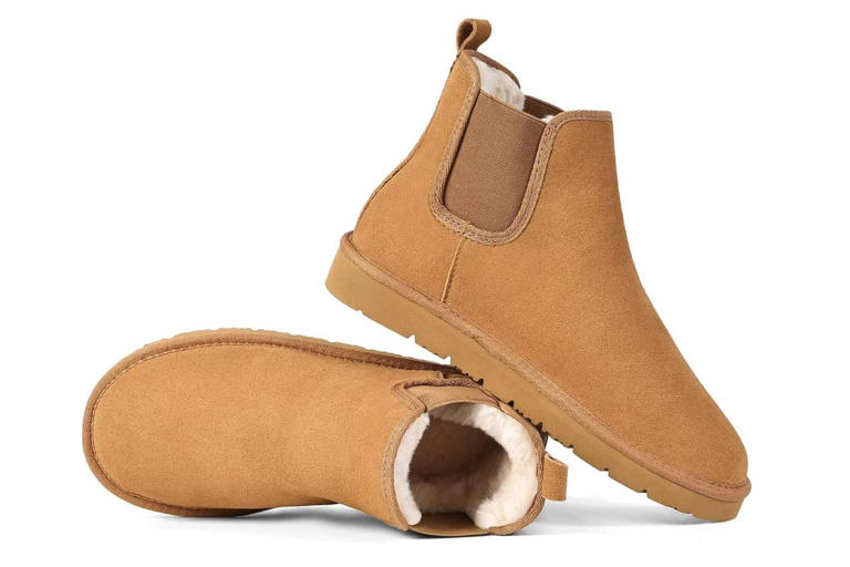 [啡色麂皮秋冬必備] FOLDING SUEDE MIDDLE BOOTS/ 1色 main image 0
