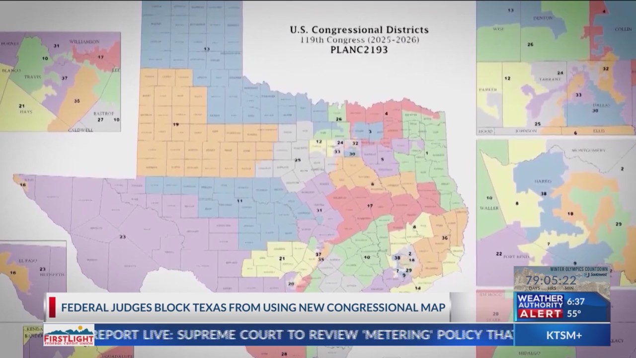 Federal judges block Texas from using new congressional map