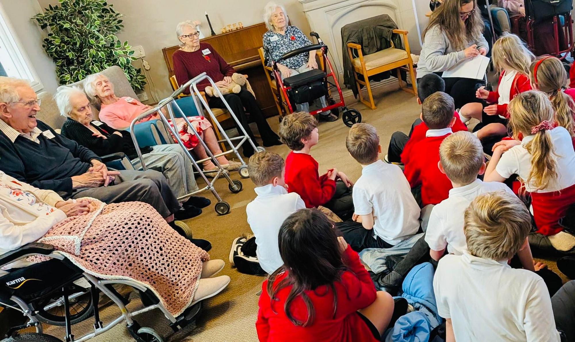 Foxton Court Care Home welcomes back Morpeth First School pupils for ...
