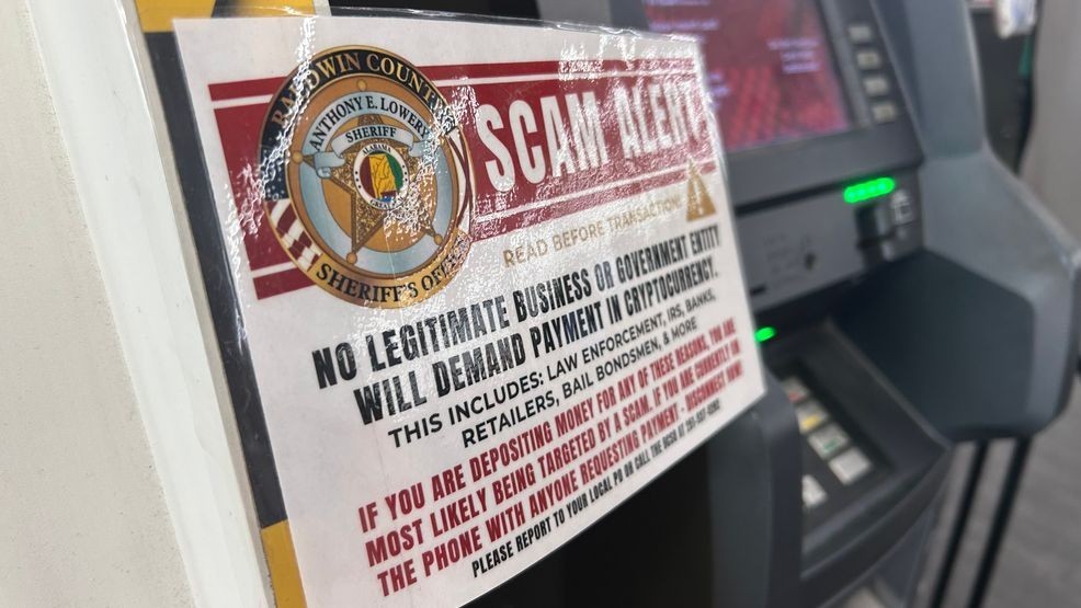 Baldwin County Sheriff's Office warns scam victims at Bitcoin ATMs
