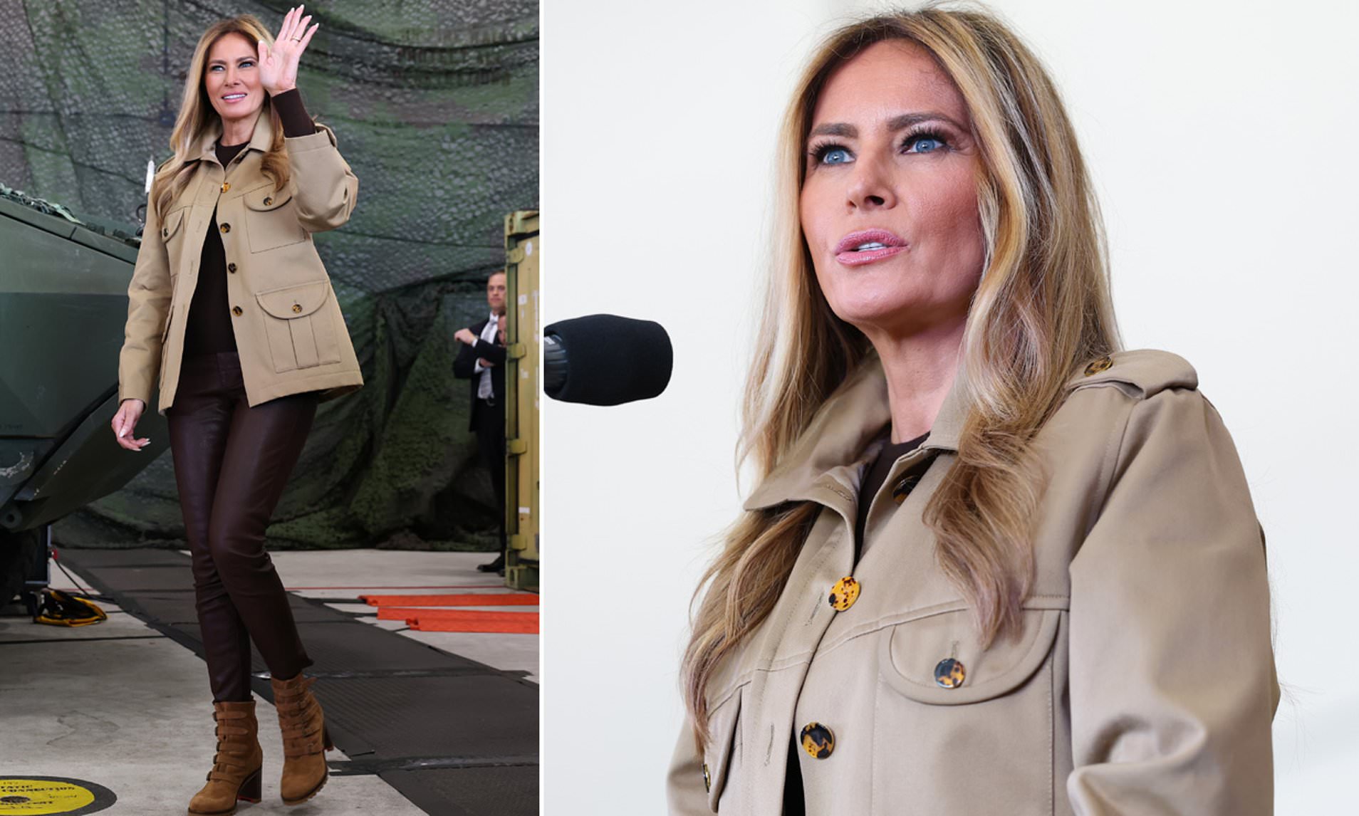Melania Trump delivers 'dystopian' speech to troops sparking meltdown
