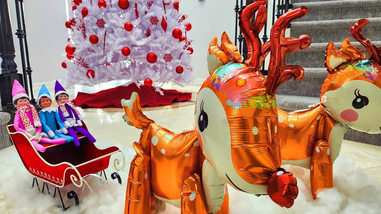 Elf on the Shelf sleigh ride! Day 1 arrival!