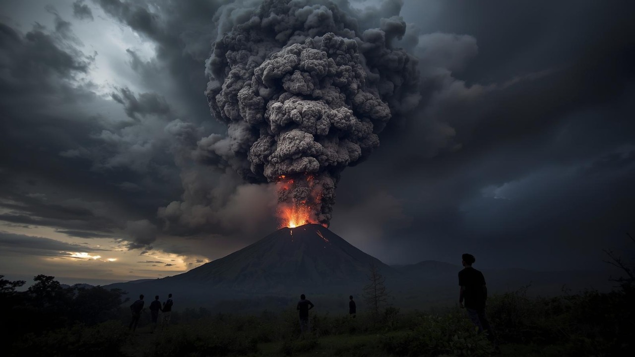 Volcano Erupts with 54,000ft Ash Cloud Triggering Flight Alerts Across Asia