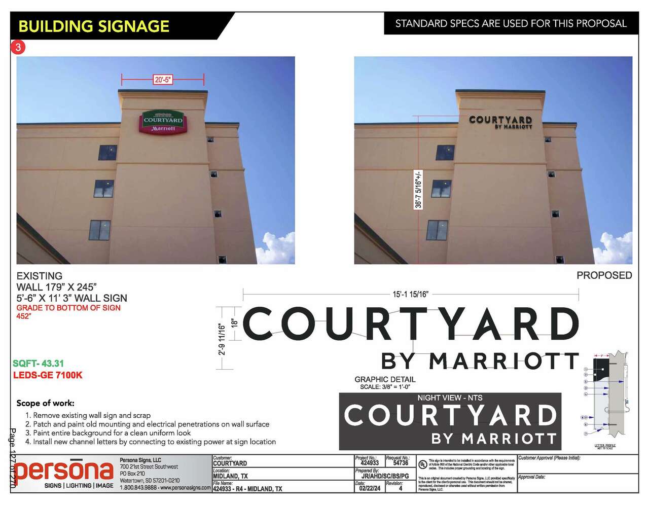 Courtyard by Marriott Midland seeking to update its signage