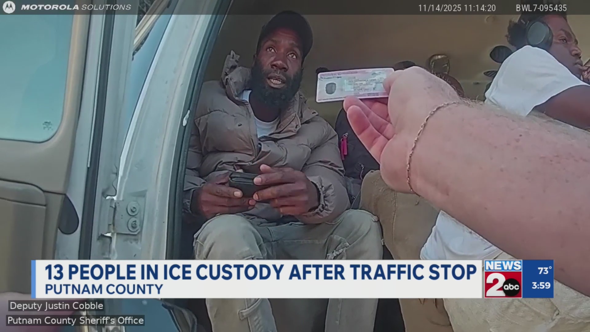 13 people in ICE custody after traffic stop in Putnam County