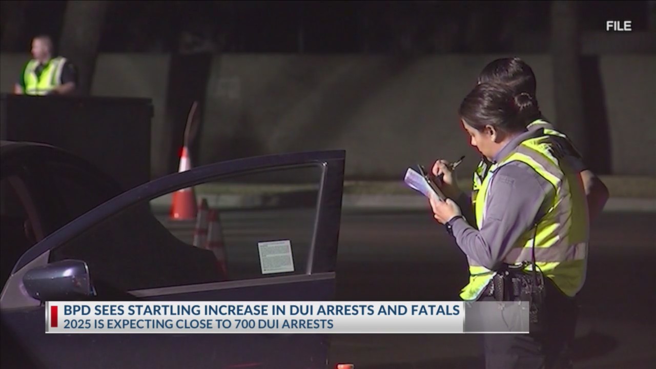 BPD sees a startling increase in DUI arrests and fatal crashes