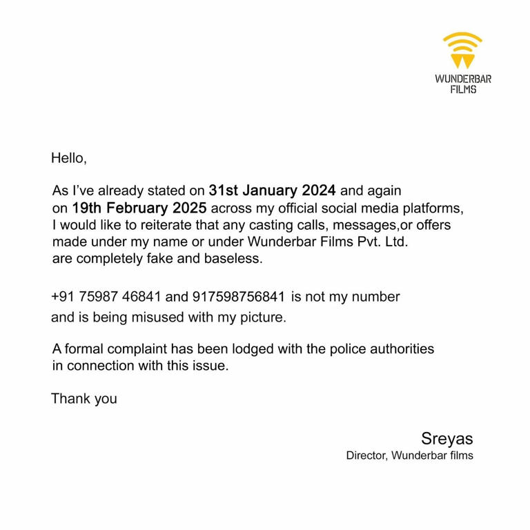 TV actor Manya Anand and Dhanush's manager deny casting couch allegations