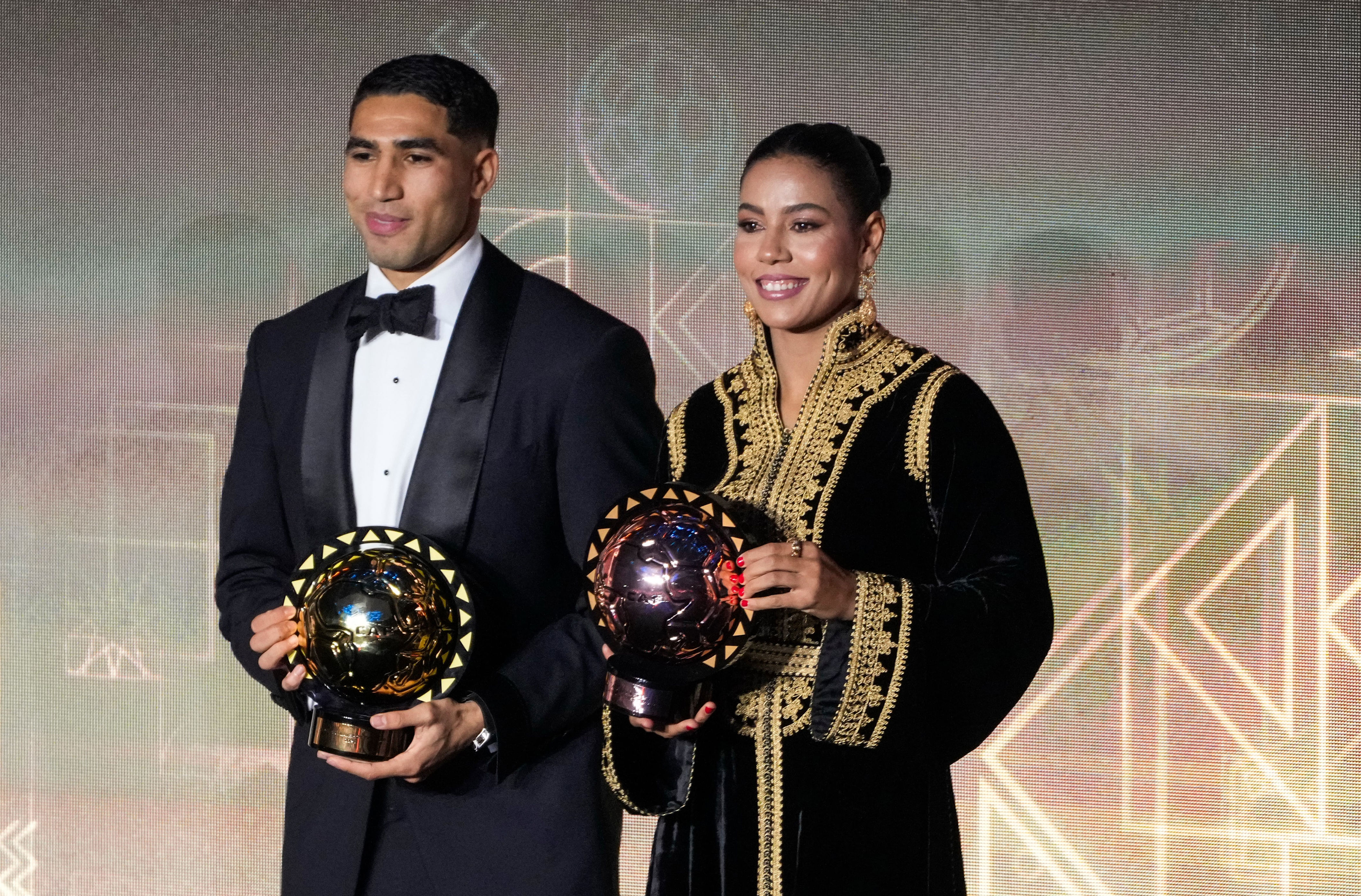 Moroccan pair Achraf Hakimi and Ghizlane Chebbak named African players ...