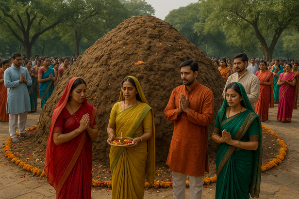 people walking on sacred ground