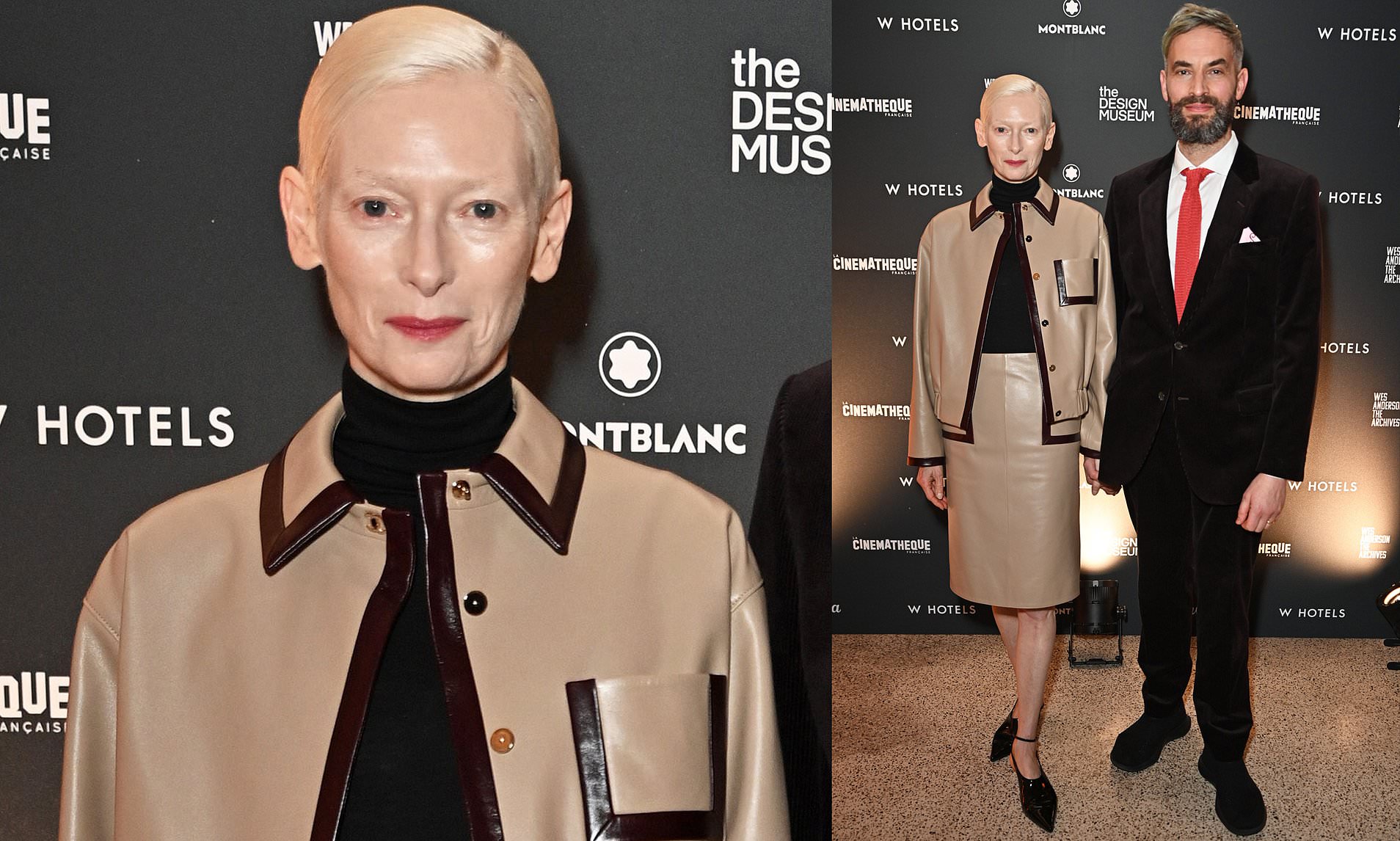 Tilda Swinton, 65, makes a very rare appearance with partner Sandro ...