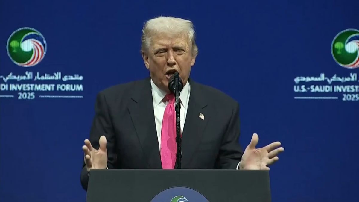 Donald Trump speaks in favour of H-1B visas at the US-Saudi Investment Forum in Washington, DC. (X)