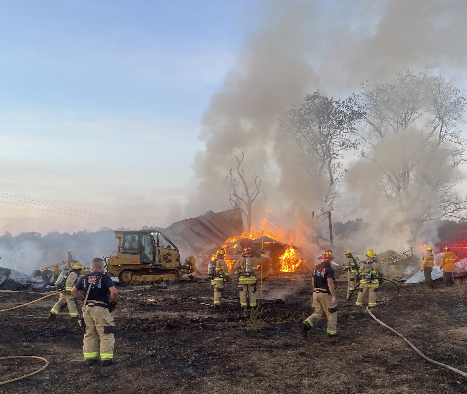 Fire crews contain fire west of Watermelon Pond