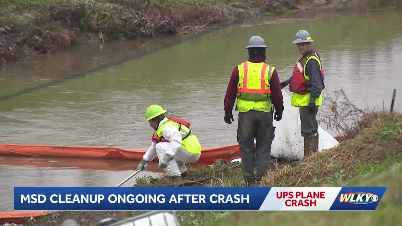 Crews still working around the clock to cleanup UPS plane crash site