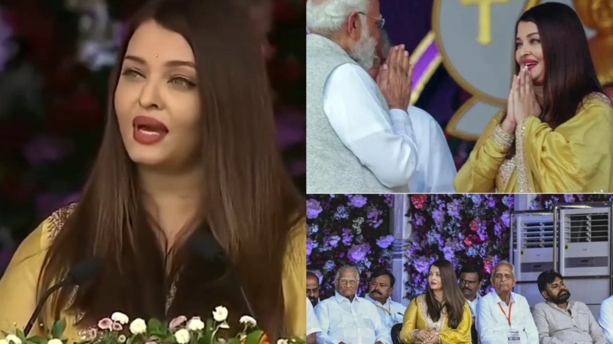 Aishwarya Rai Says 'Only One Caste, One Religion,' Touches PM Modi’s Feet After Powerful Speech | VIDEO

