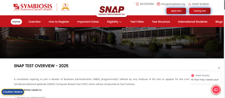 SNAP 2025 registration window closes today at snaptest.org: Check ...