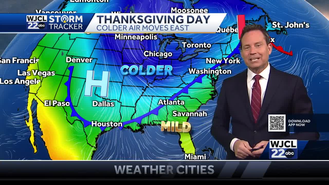 Tracking changes in the holiday week forecast for Southeast Georgia ...