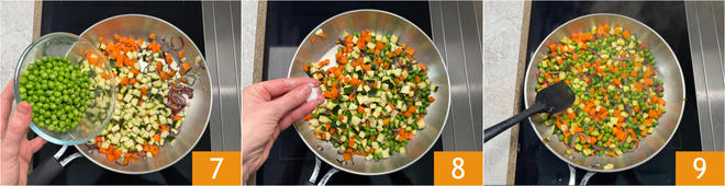 Black Venus rice with vegetables