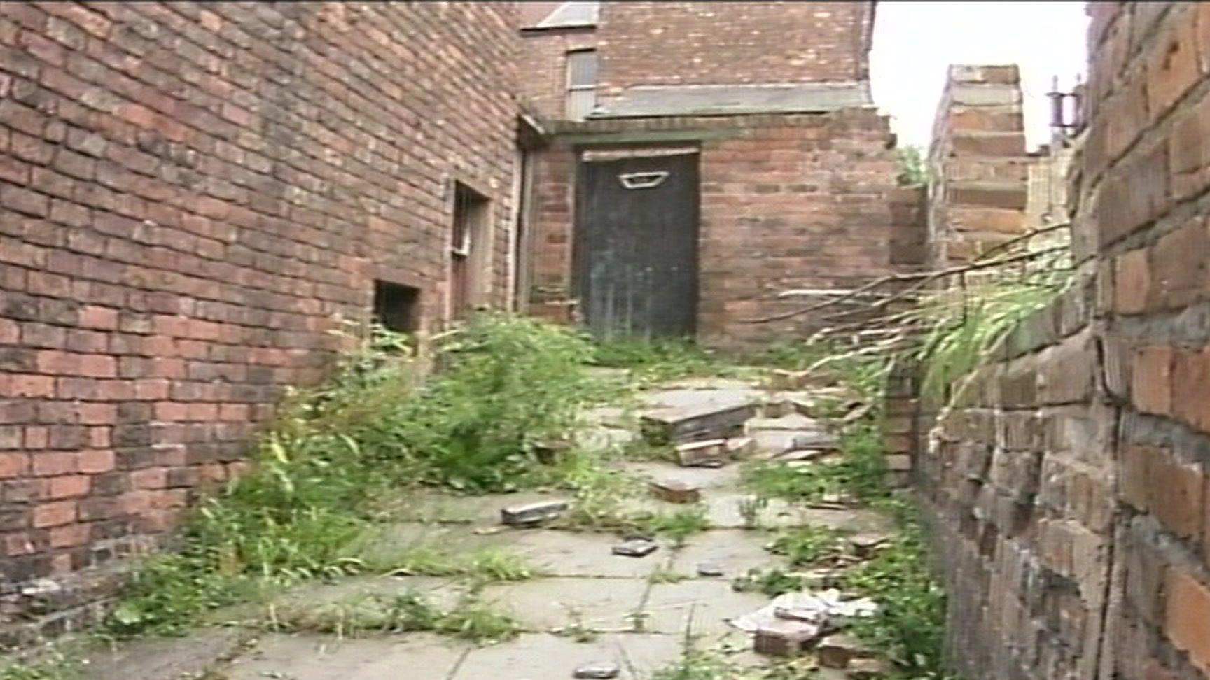 Miss Sindall was dragged off Borough Road and attacked in this alley, where her partially clothed body was found 12 hours later