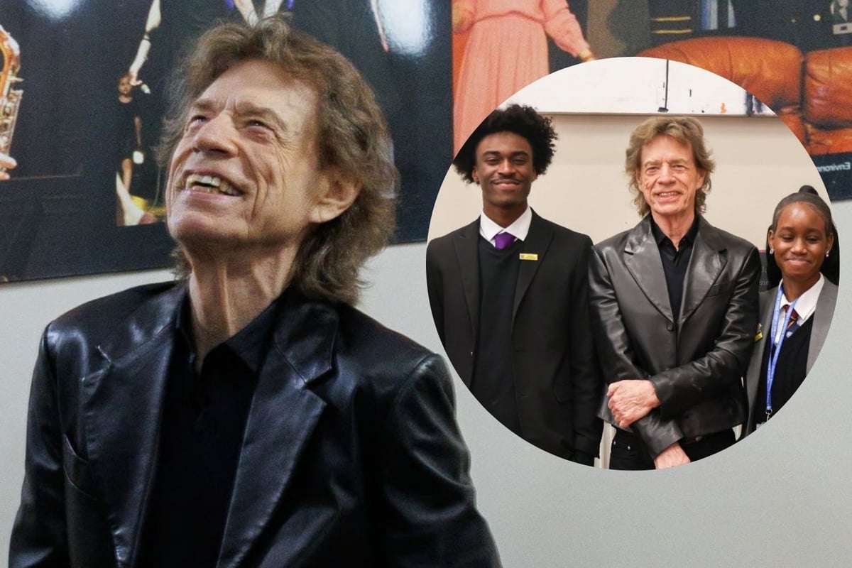 Mick Jagger shocks students with surprise trip back to his old school