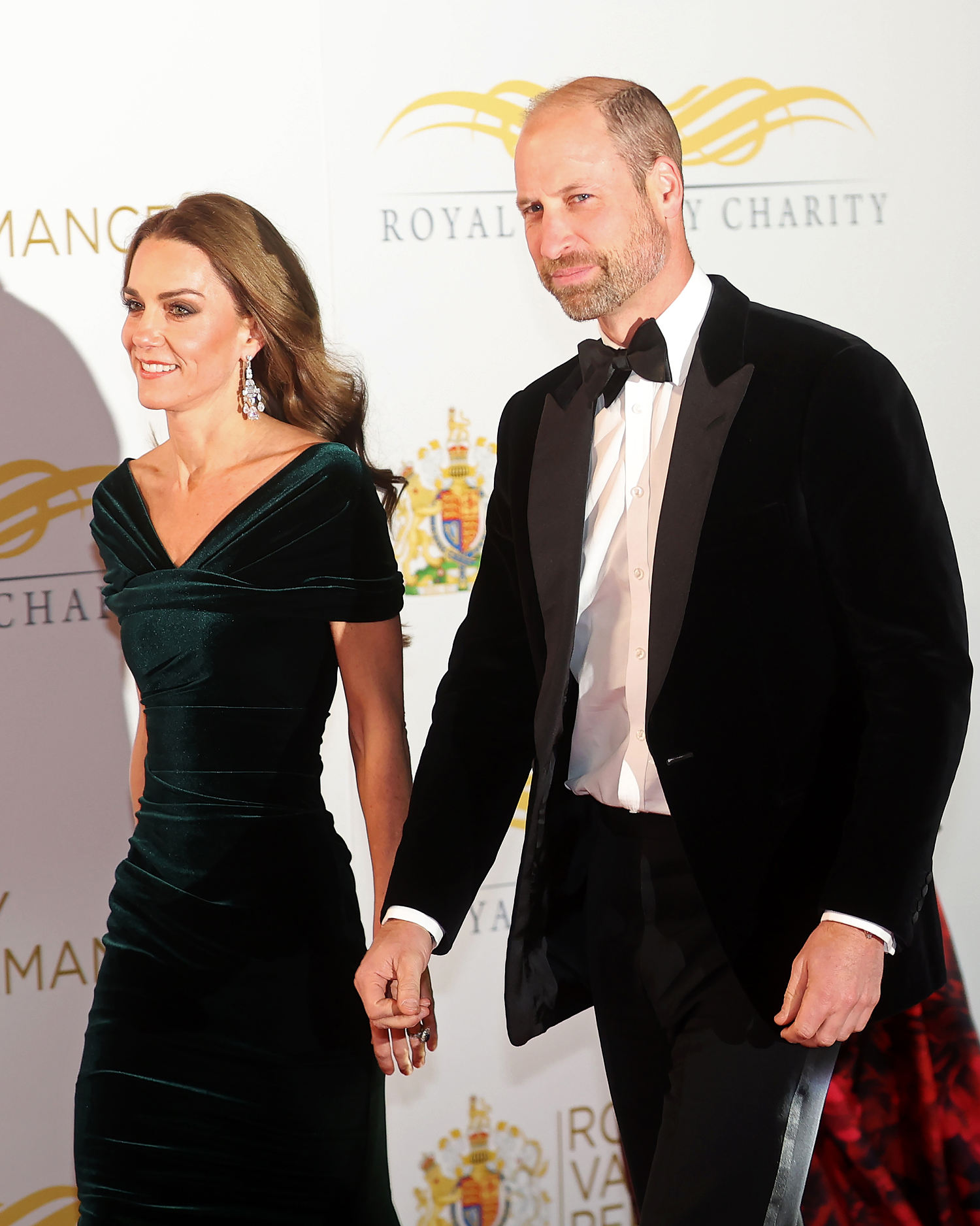 William and Kate at the Royal Variety Performance at the Royal Albert Hall in London on Wednesday. (Chris Jackson / Getty Images)