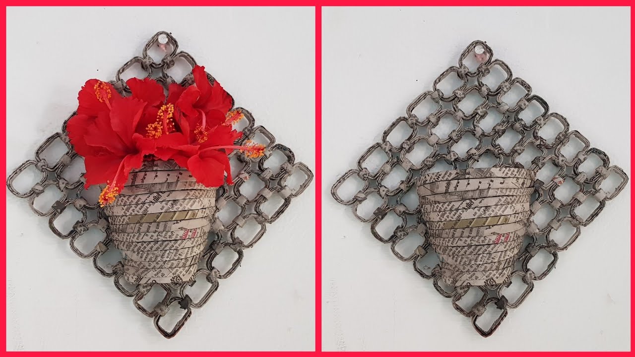 DIY Newspaper Wall Hanging Craft