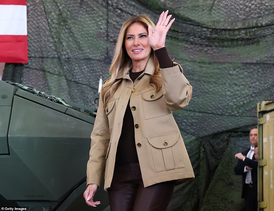 Melania Trump's 'dystopian' speech to troops sparks outrage