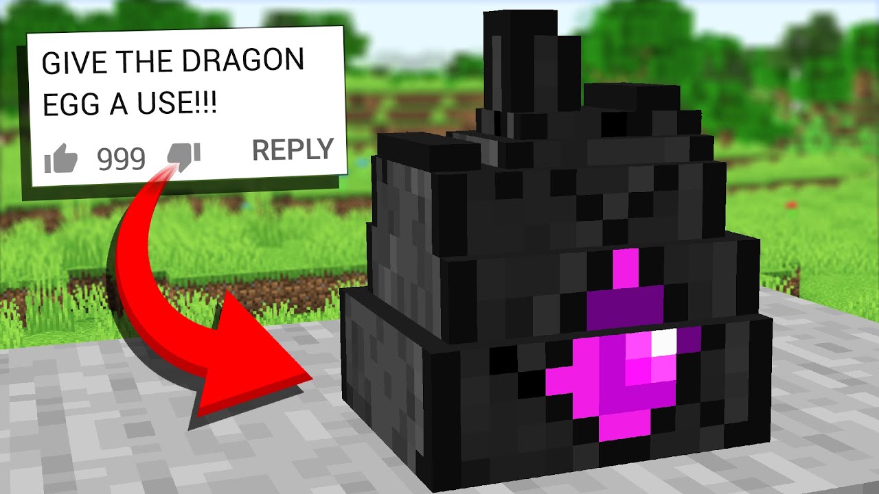 We updated the Ender Dragon egg in Minecraft 1.14 (Crafting recipe ...
