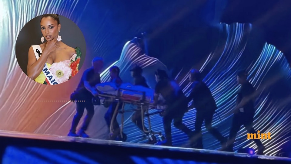 ‘Hard to watch’ Miss Universe Jamaica falls off stage, leaves on