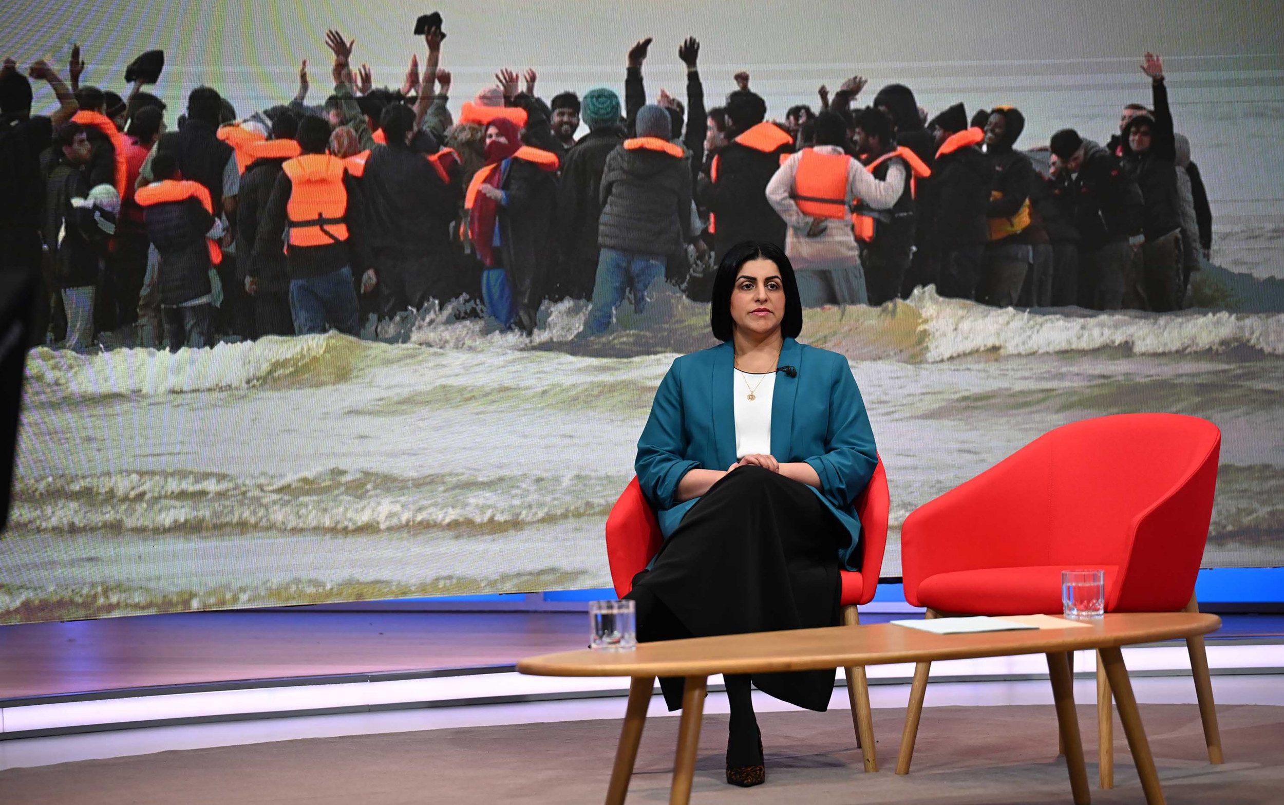 Ms Mahmood said settling in the UK was ‘not a right, but a privilege’ - Jeff Overs/BBC