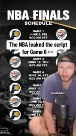 nba finals game 6 leaked script: pacers vs thunder