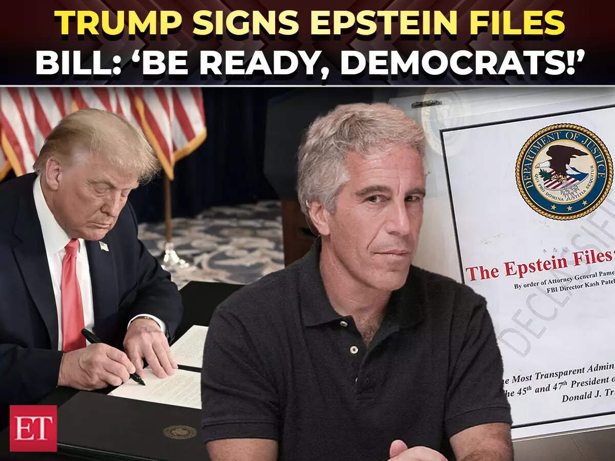 'This will backfire on Dems!’: Trump signs bill to release Epstein ...