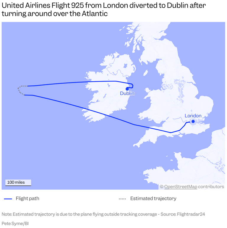 Another United flight U-turned over the Atlantic after someone dropped ...