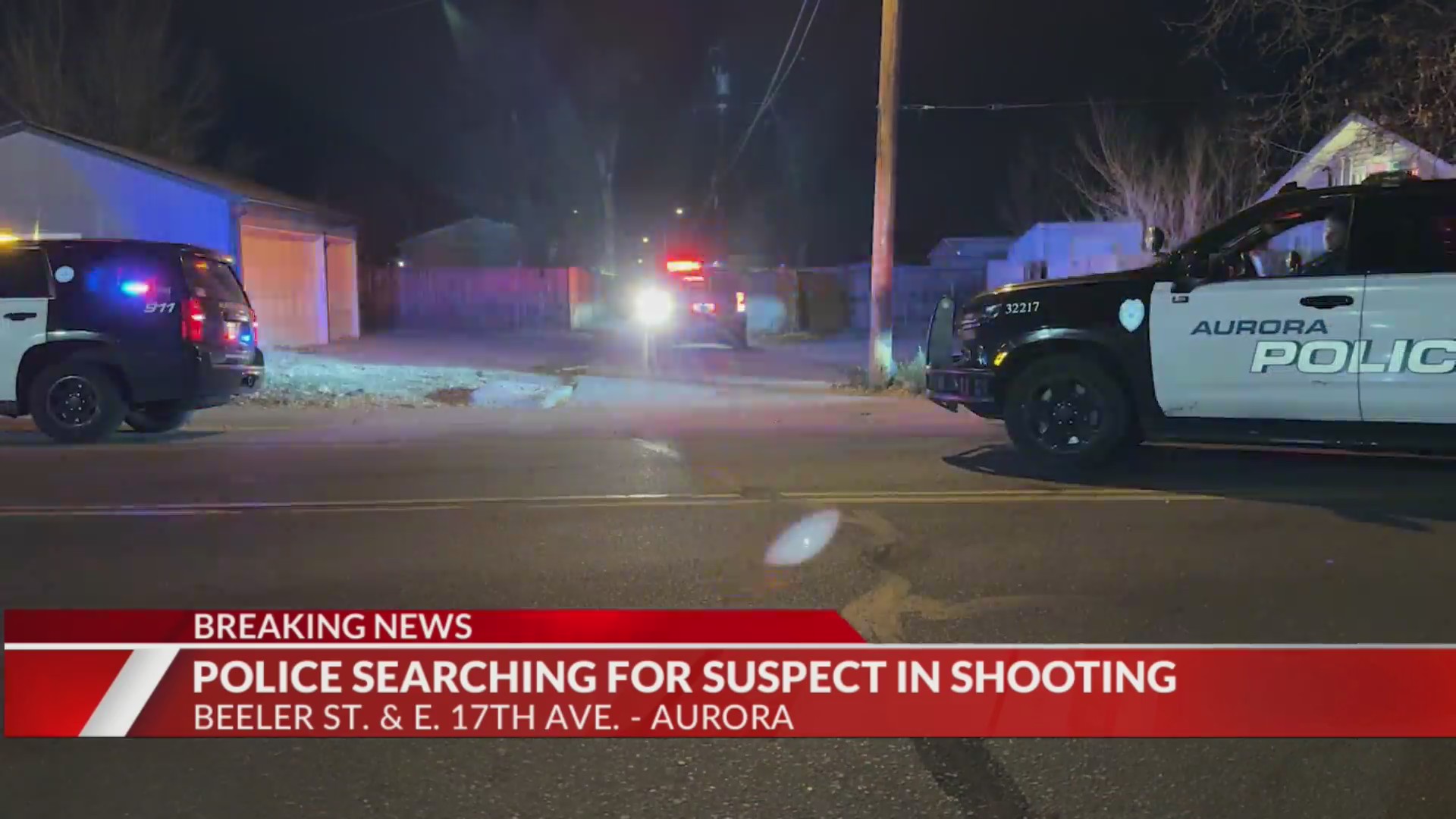 Police searching for suspect after shooting in Aurora